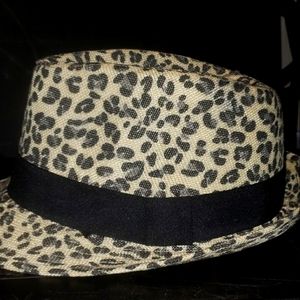 Cheetah Print Fedora